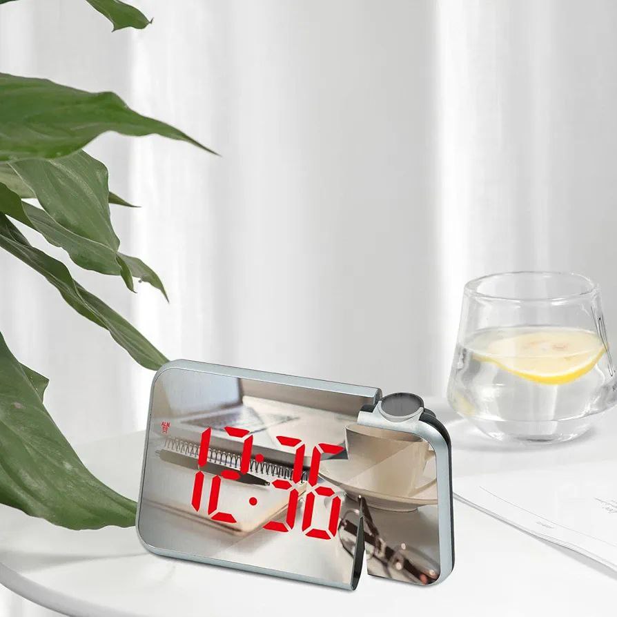 Miroir LED avec Horloge et Alarme⏰